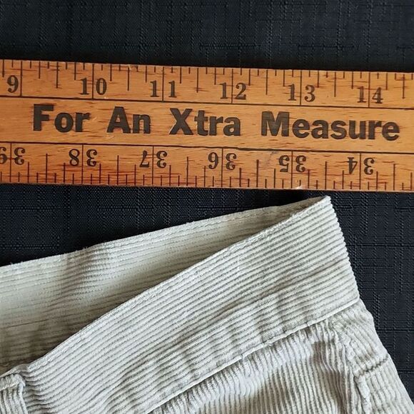 American Eagle Cords Women's Corduroy Pants Straight Leg Button Fly Beige Tan 8 - Picture 10 of 11